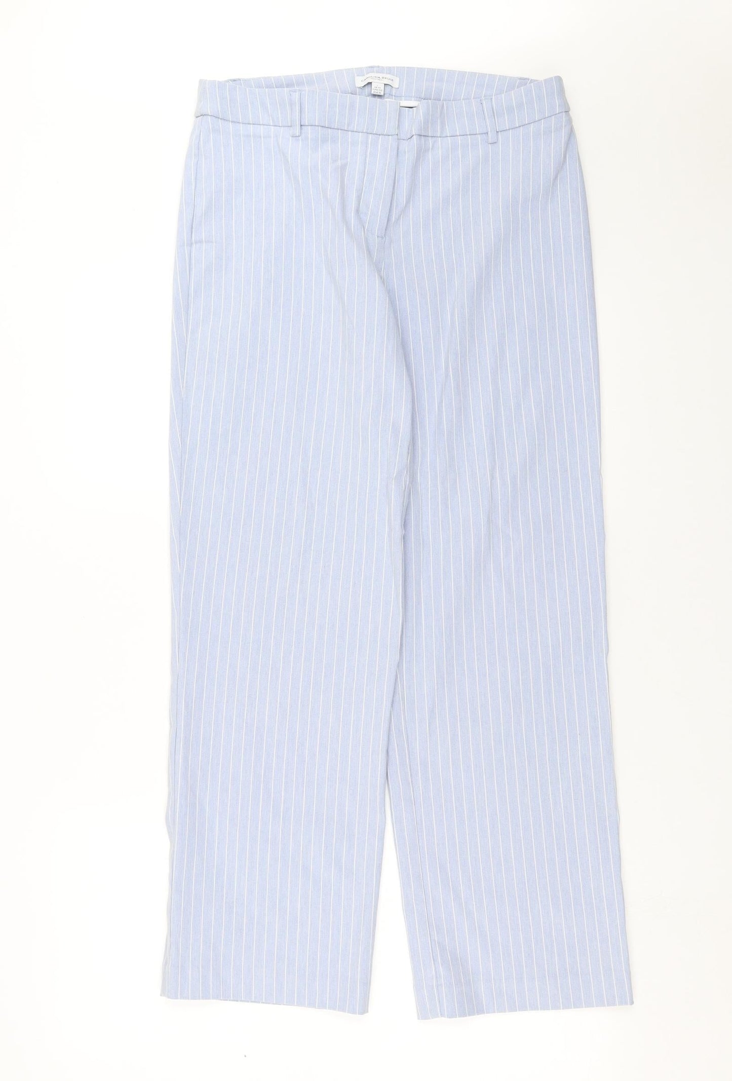 Carolina Belle Womens Blue Striped  Trousers  Size 14 L27 in