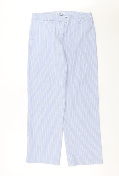 Carolina Belle Womens Blue Striped  Trousers  Size 14 L27 in