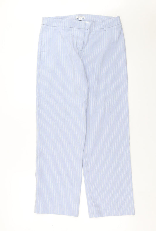 Carolina Belle Womens Blue Striped  Trousers  Size 14 L27 in