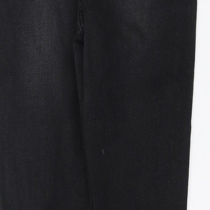 Womens UK Size 12 Studio Denim Extra-Slim Fit Skinny Black Jeans