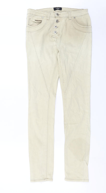 Sisters Point Womens Beige  Denim Skinny Jeans Size S L31 in