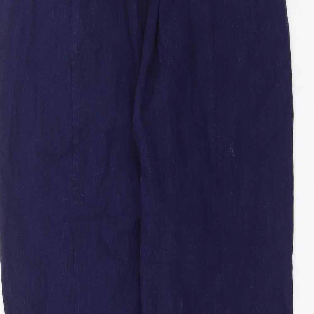 British india Womens Blue   Trousers  Size 30 in L25 in