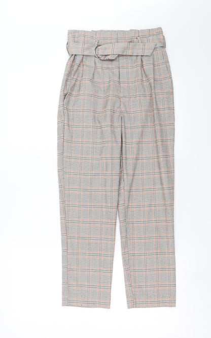 Hound Womens Black Houndstooth  Trousers  Size M L24 in