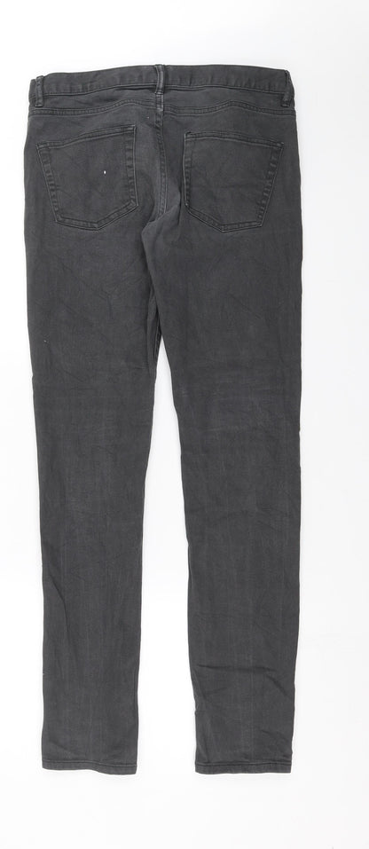 H&M Mens Grey  Denim Skinny Jeans Size 30 in L29 in