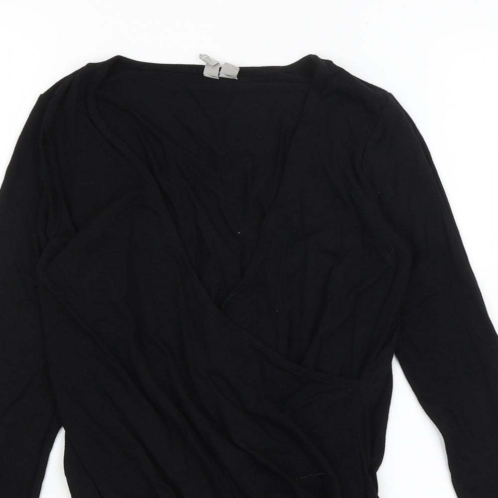 Womens UK Size 6 ASOS One-Piece Black Bodysuit