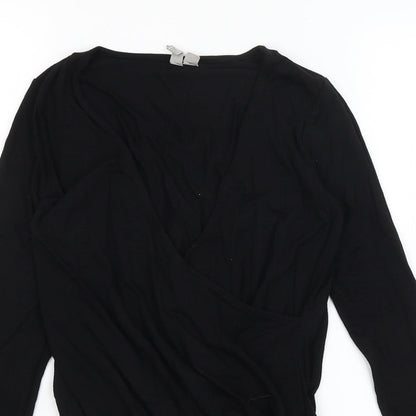 Womens UK Size 6 ASOS One-Piece Black Bodysuit