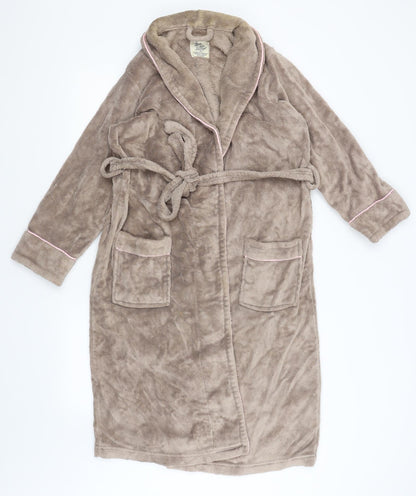 Love to Lounge Womens Brown Solid  Kimono Gown Size 6