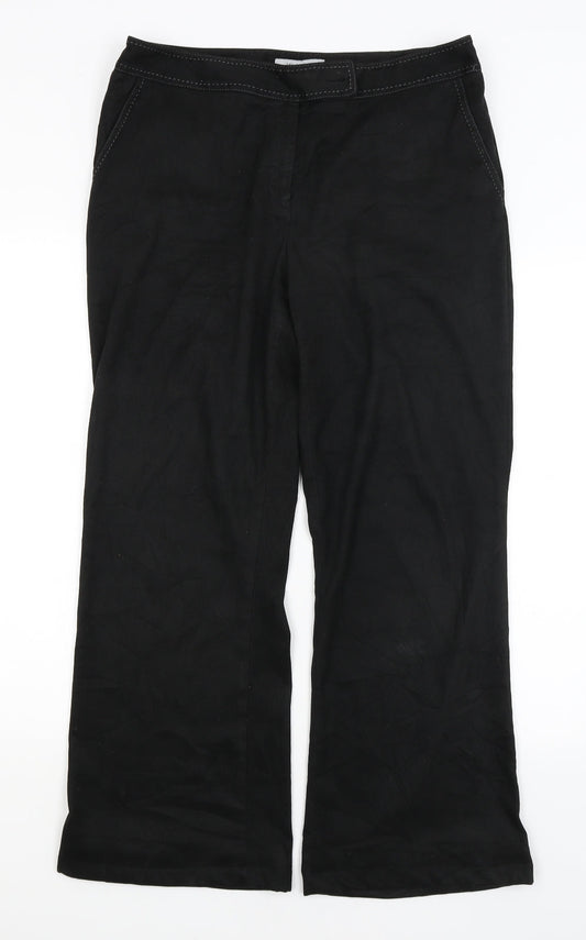 Womens UK Size 14 NEXT Regular Fit  Black Trousers