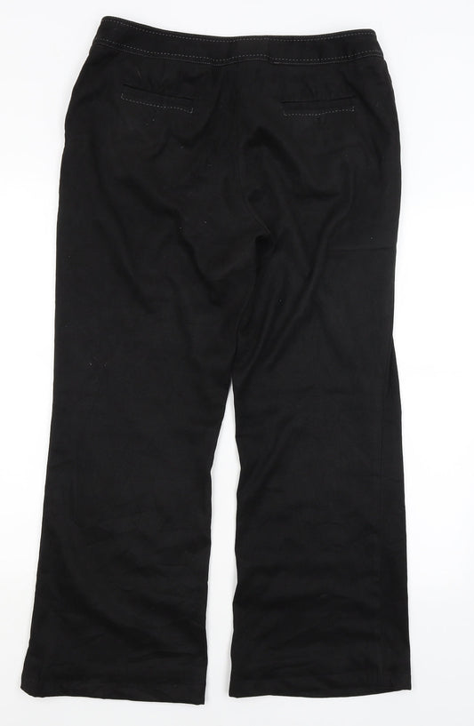 Womens UK Size 14 NEXT Regular Fit  Black Trousers