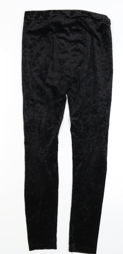 Womens UK Size S Divided Regular Fit Jegging Black Trousers