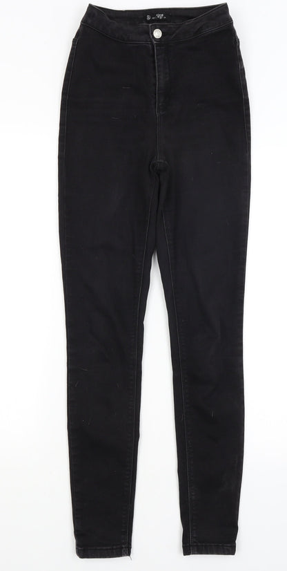 Missguided Womens Black   Skinny Jeans Size 8 L28 in