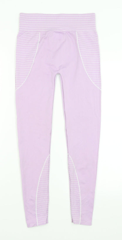 Missguided Womens Purple   Capri Leggings Size 6 L25 in