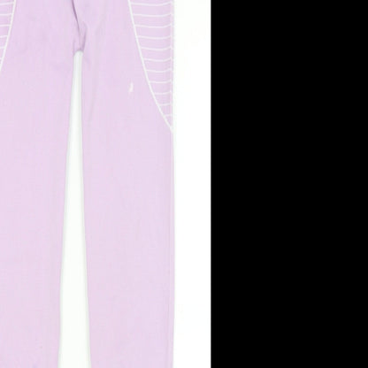 Missguided Womens Purple   Capri Leggings Size 6 L25 in