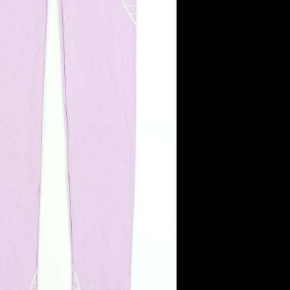Missguided Womens Purple   Capri Leggings Size 6 L25 in