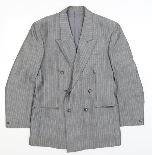 Mens UK Size L Preworn Regular Grey Suit Jacket
