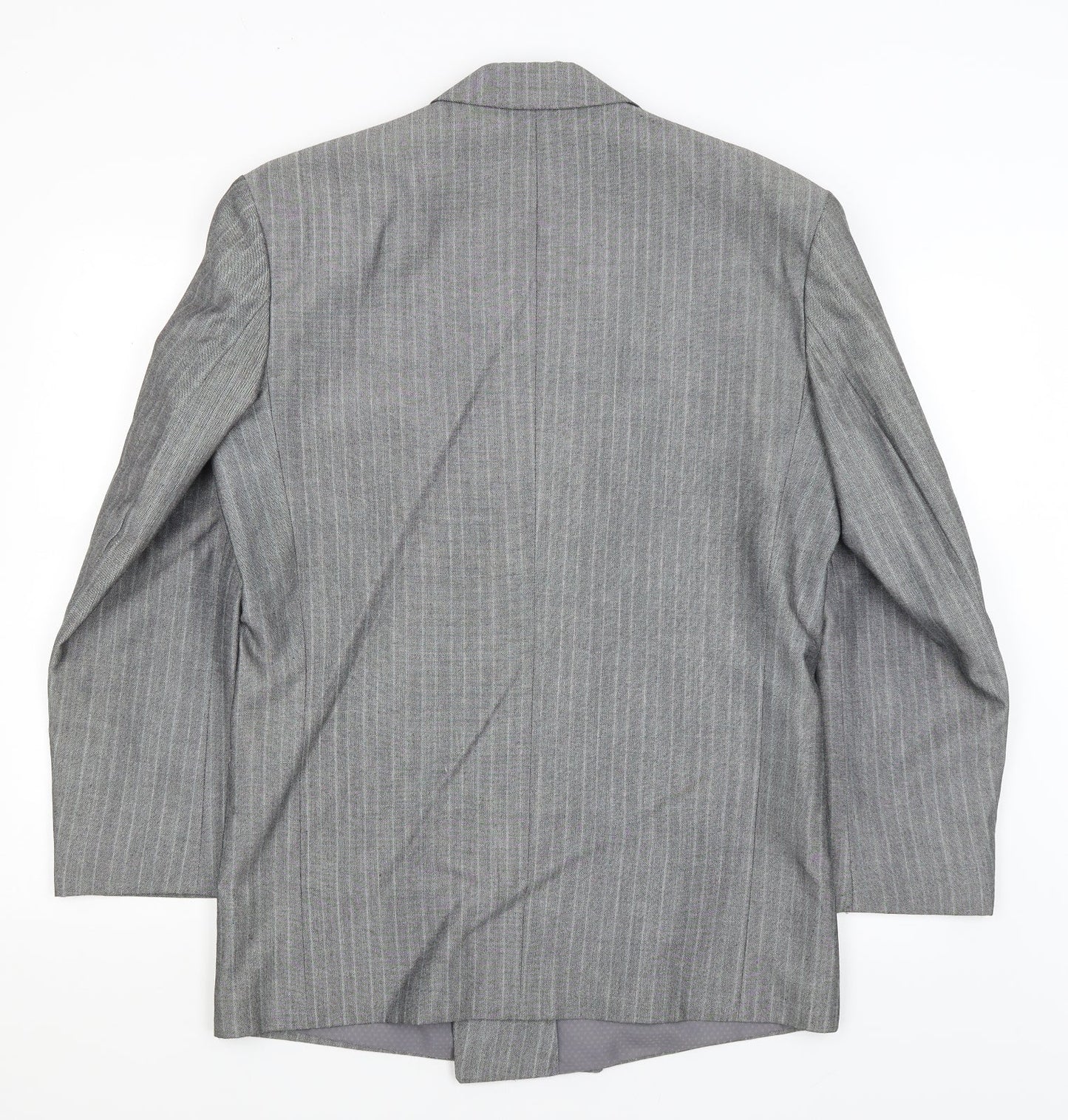 Mens UK Size L Preworn Regular Grey Suit Jacket