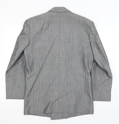 Mens UK Size L Preworn Regular Grey Suit Jacket