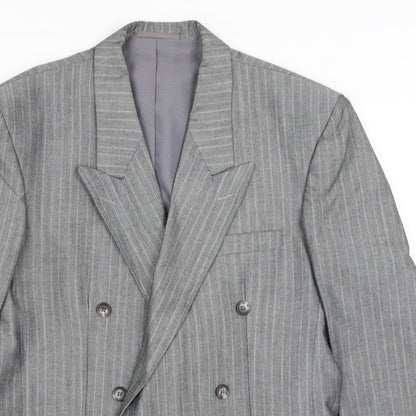 Mens UK Size L Preworn Regular Grey Suit Jacket