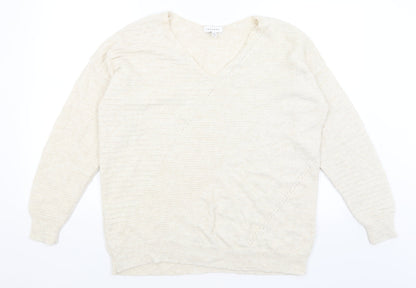 Womens UK Size S Topshop Beige Pullover Jumper