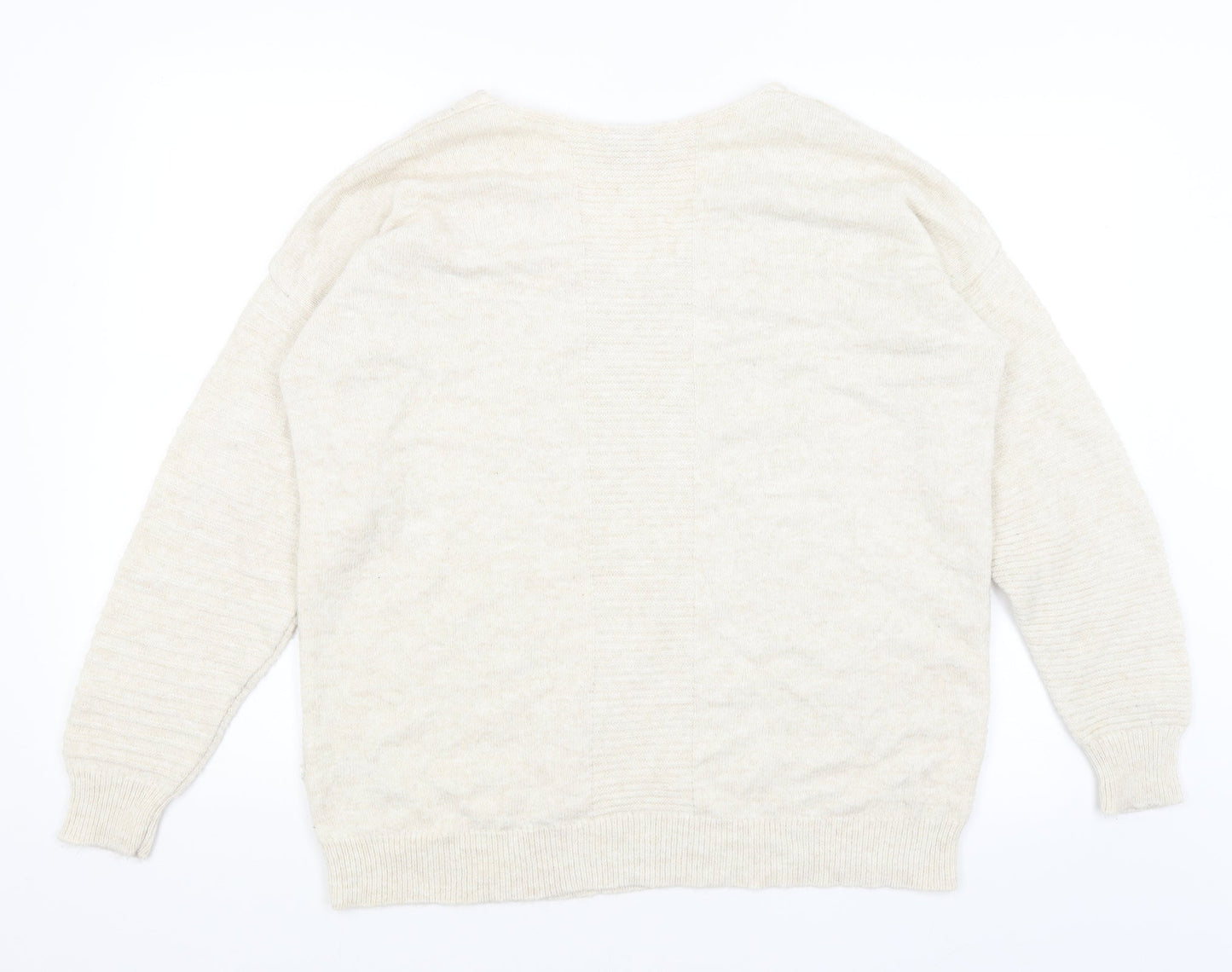Womens UK Size S Topshop Beige Pullover Jumper