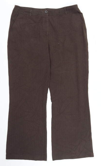 Soon Womens Brown   Trousers  Size 14 L28 in