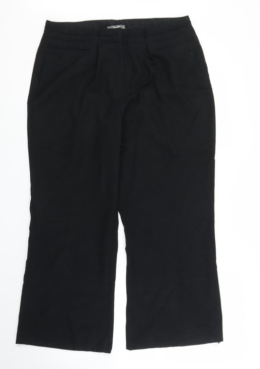 Womens UK Size 16 South Regular Fit  Black Trousers