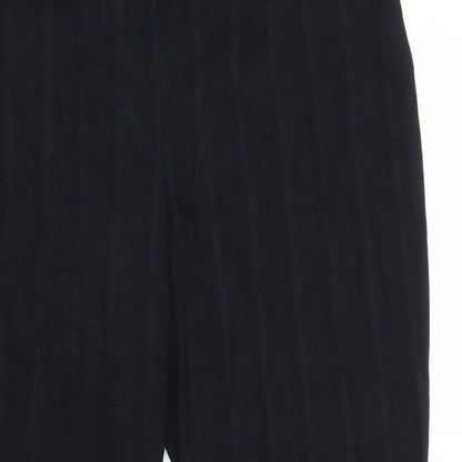 Lime Womens Blue Striped  Trousers  Size 14 L26 in
