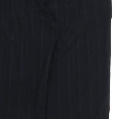 Lime Womens Blue Striped  Trousers  Size 14 L26 in