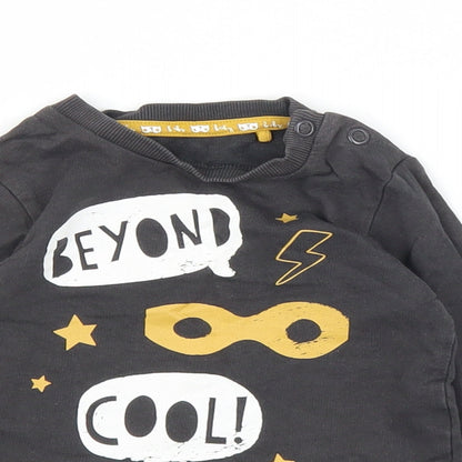 TU Boys Grey   Basic T-Shirt Size 6-9 Months