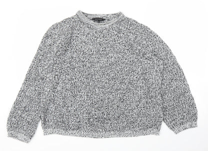 Womens UK Size M Peacocks Grey Pullover Jumper