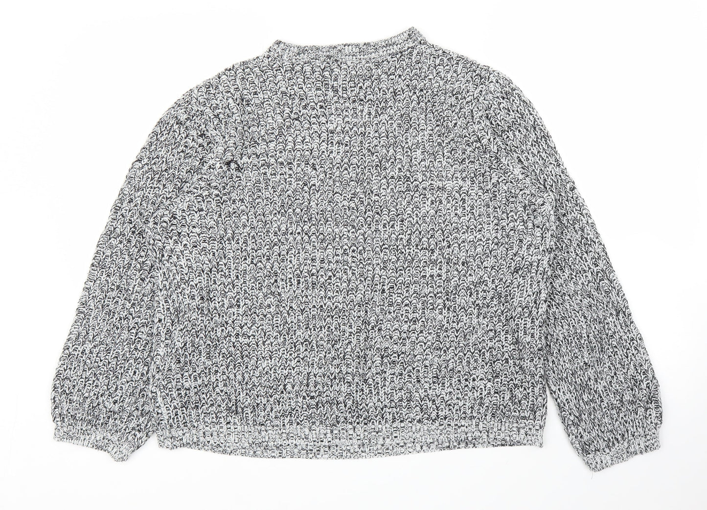 Womens UK Size M Peacocks Grey Pullover Jumper