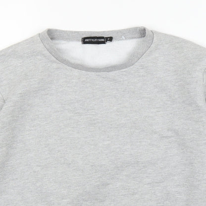 prettyl Womens Grey   Pullover Jumper Size M