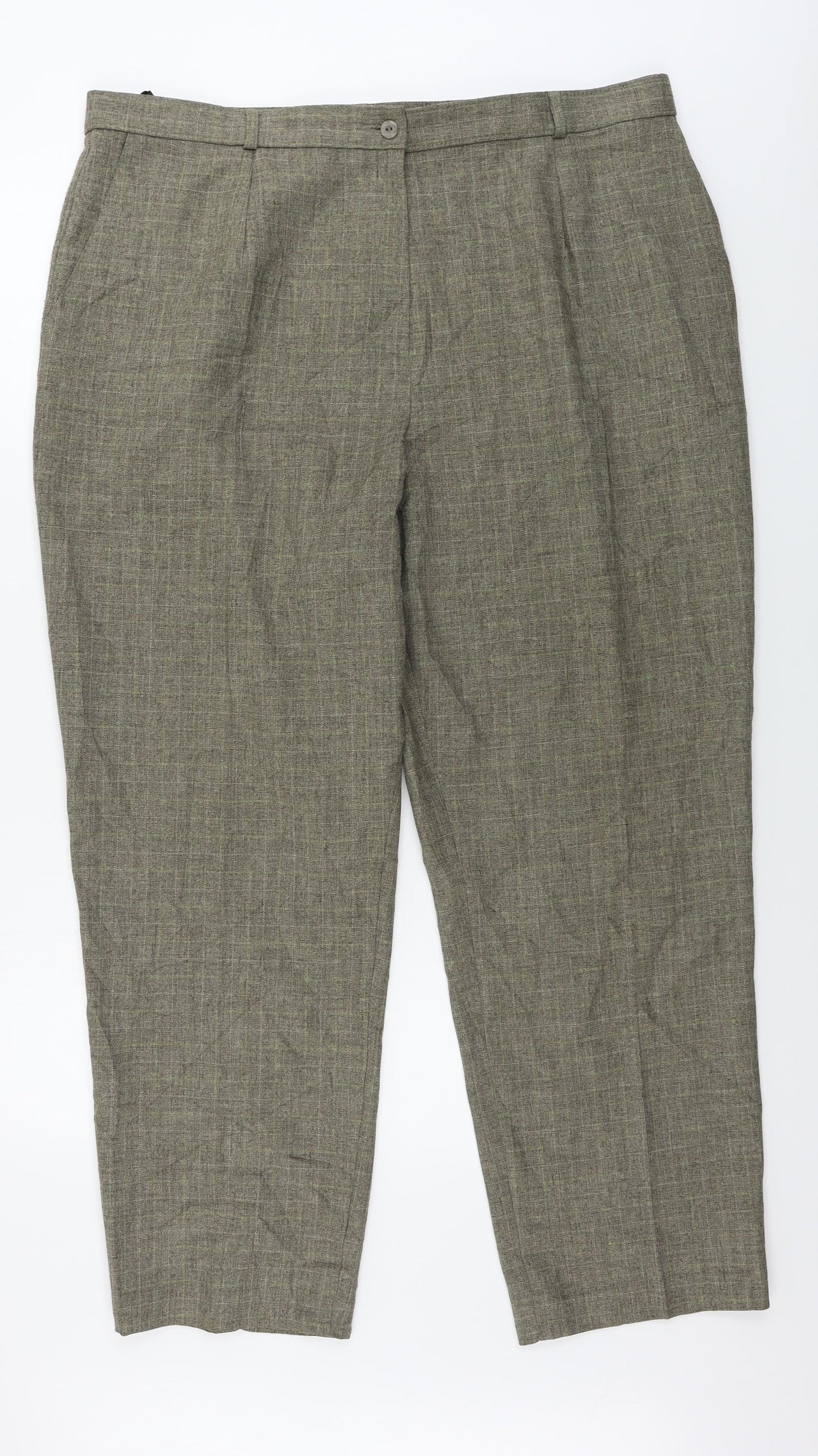 Marks and Spencer  Mens Beige   Trousers  Size 22 L28 in