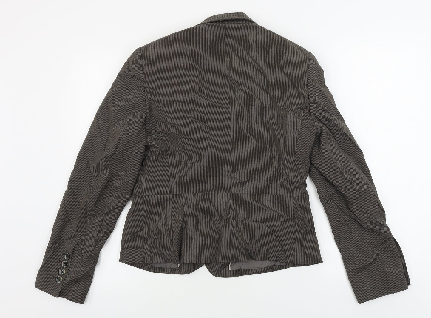 NEXT  Womens Grey Striped  Jacket Blazer Size 14