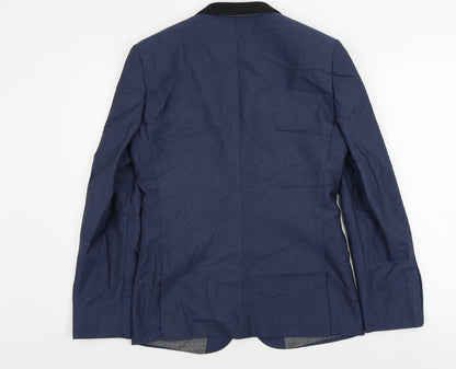 Mens UK Size 36 Burton Regular Blue Suit Jacket
