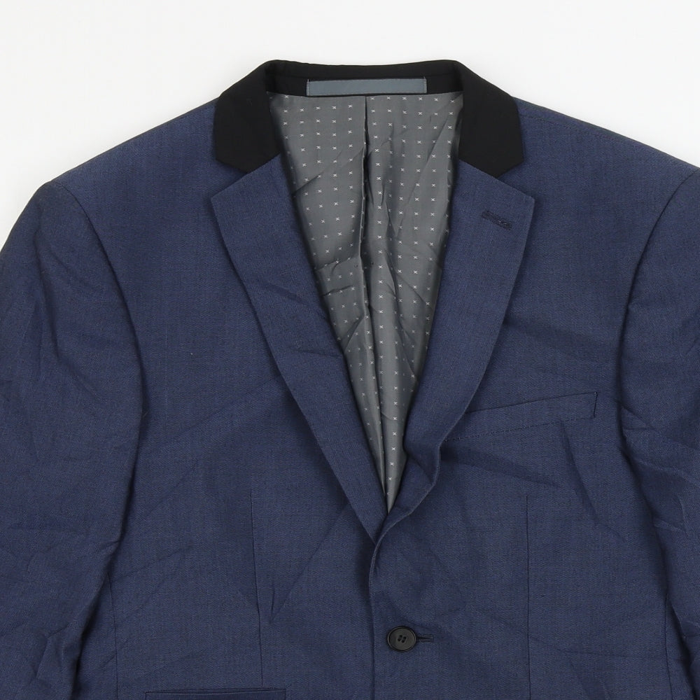 Mens UK Size 36 Burton Regular Blue Suit Jacket