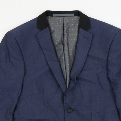 Mens UK Size 36 Burton Regular Blue Suit Jacket