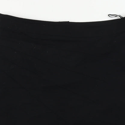 Hennes  Womens Black Paisley  Bandage Skirt Size 12