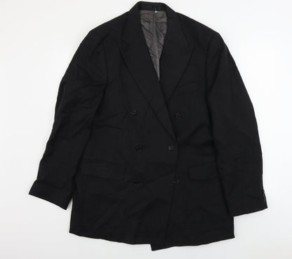 Mens UK Size 40 Marks and Spencer Regular Black Suit Jacket