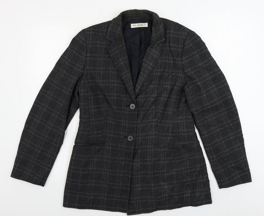 Womens UK Size 12 planet Regular Grey Blazer
