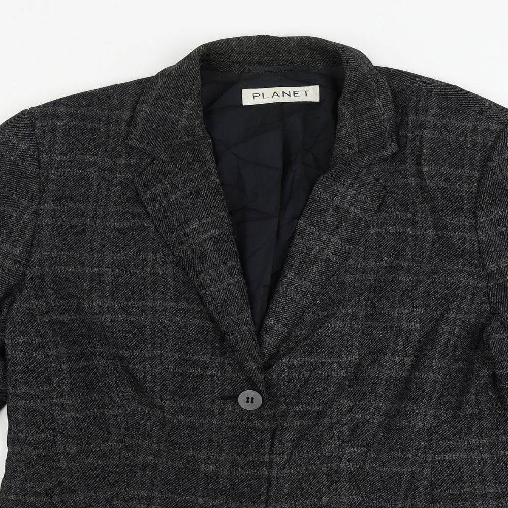 Womens UK Size 12 planet Regular Grey Blazer