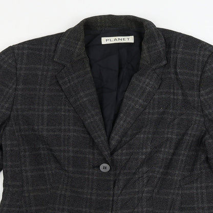 Womens UK Size 12 planet Regular Grey Blazer