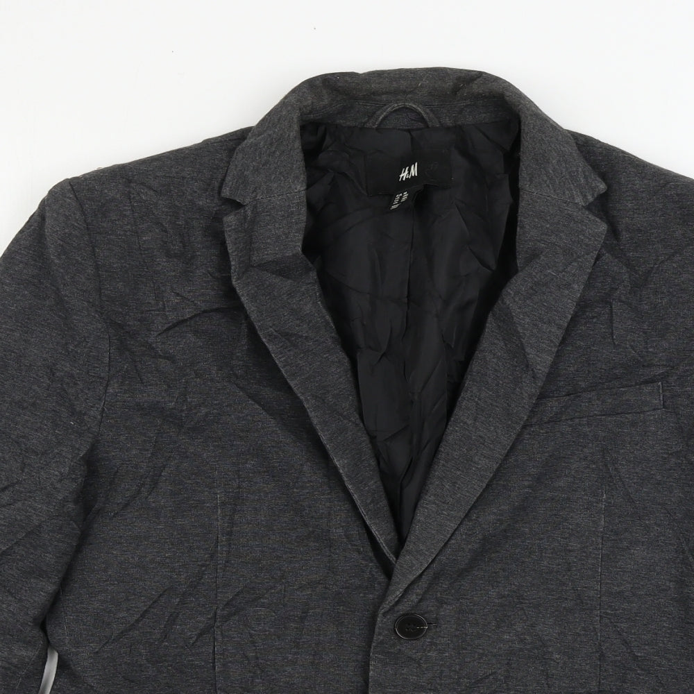 H&M Womens Grey   Jacket Blazer Size 10