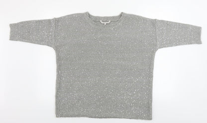 Womens UK Size L Pebble Bay Grey Pullover Jumper