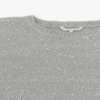 Womens UK Size L Pebble Bay Grey Pullover Jumper
