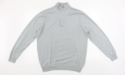 palm grave Womens Grey   Henley Jumper Size L
