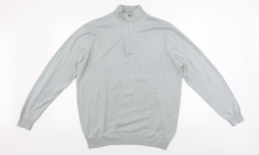 palm grave Womens Grey   Henley Jumper Size L