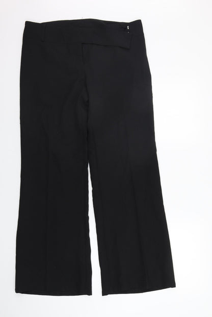 Womens UK Size 14 Internacionale Regular Fit  Black Trousers