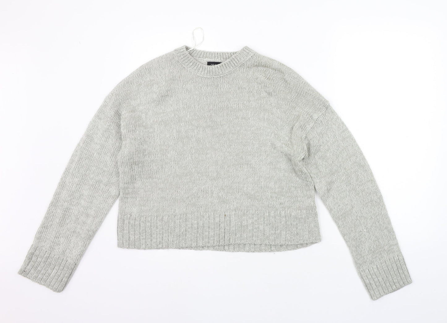 Womens UK Size M New Look Grey Pullover Jumper