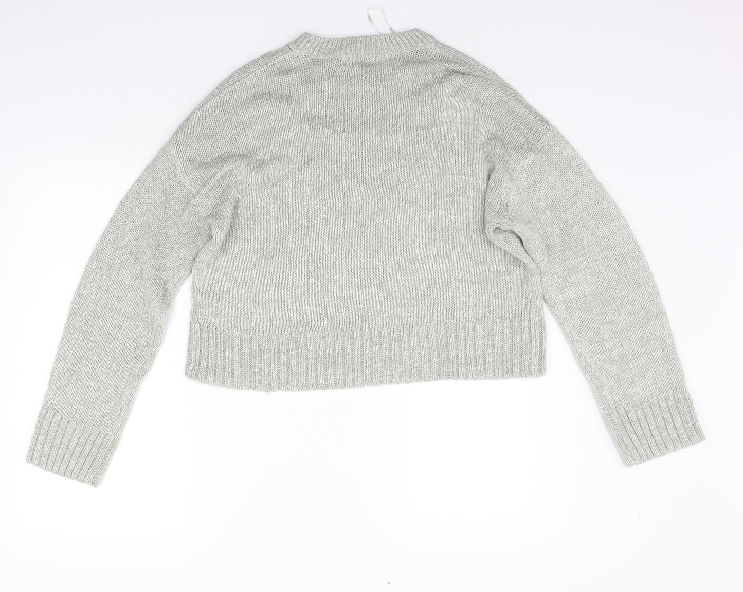 Womens UK Size M New Look Grey Pullover Jumper